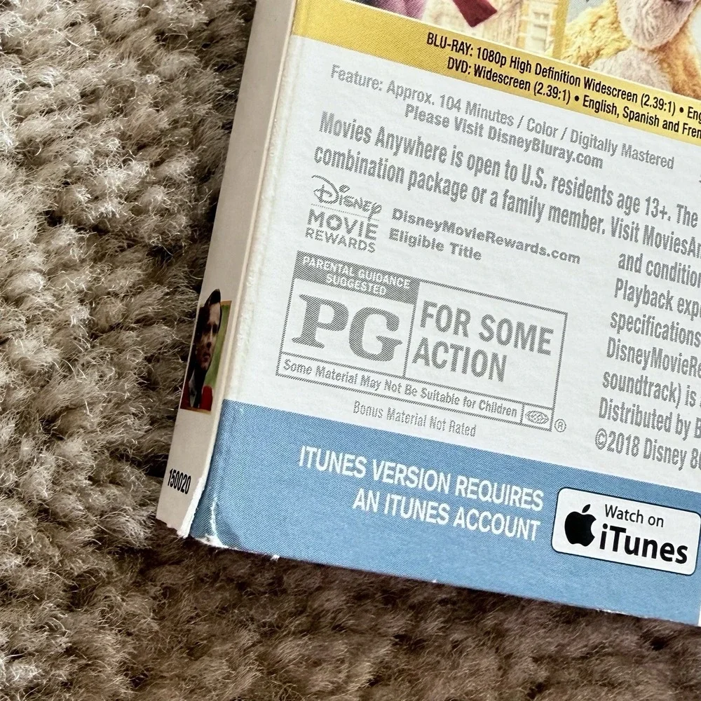 Christopher Robin Blu-ray/DVD/Digital 2018 2-Disc Slipcover Disney Ewan McGregor - Picture 3 of 8